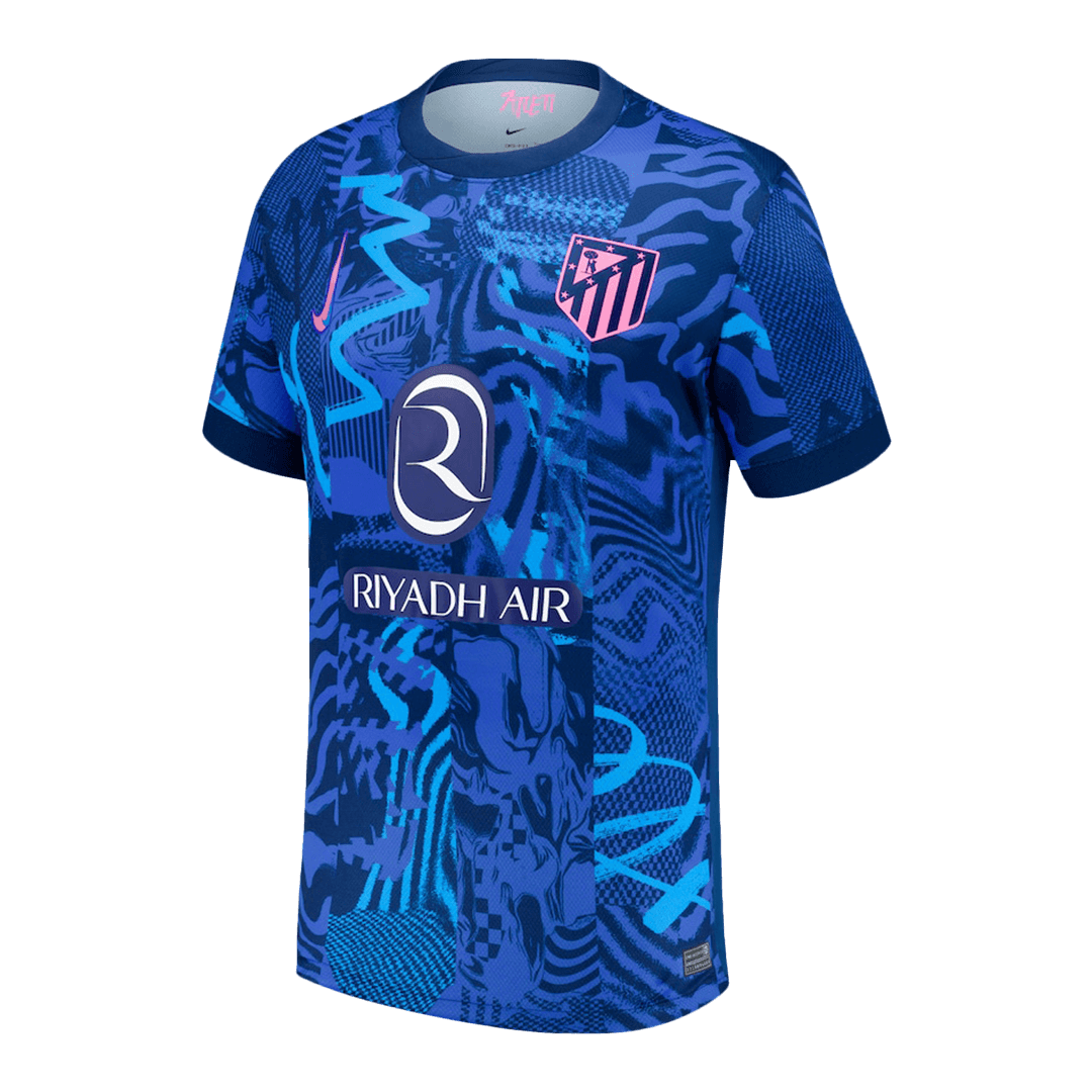 Camisola de futebol GRIEZMANN #7 do Atl¨¦tico de Madrid, terceira camisola personalizada 2024/25