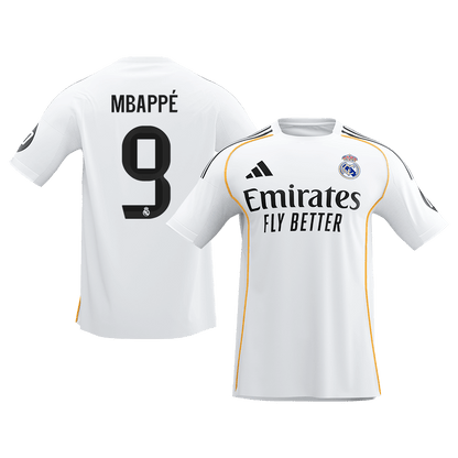 【Super Qualidade】MBAPPÉ #9 Real Madrid
 Casa Futebol Camisa 2025/26 Branco