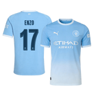 Versão do Jogador ENZO #17 Manchester City Casa Futebol Camisas 2026/27 Azul - UCL