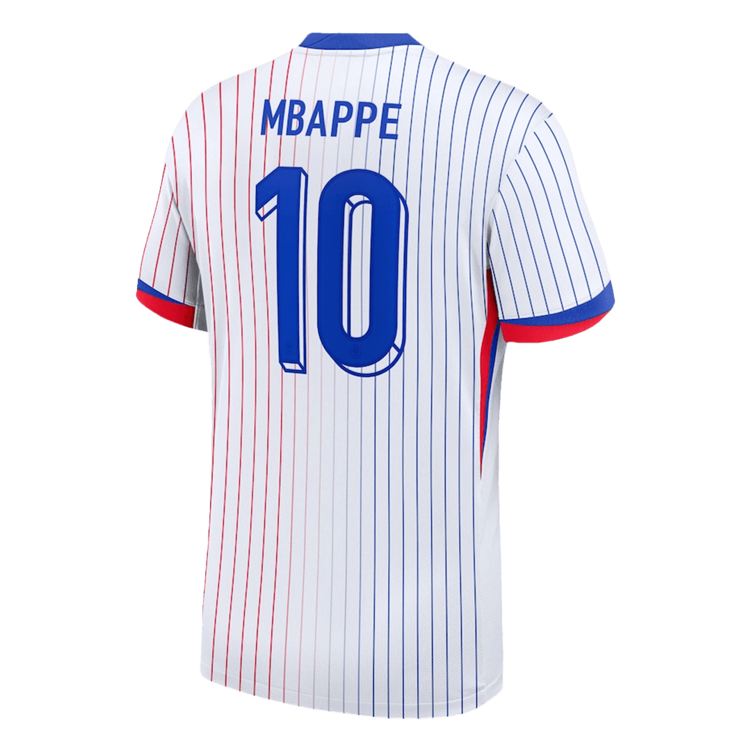 Camisola de futebol MBAPPE #10 France Fora Camisola personalizada 2024