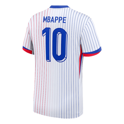 Camisola de futebol MBAPPE #10 França Fora Camisola personalizada 2024