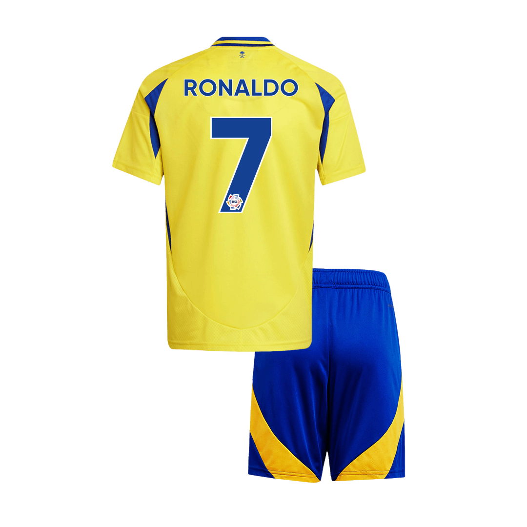 Kids Al Nassr RONALDO #7 Kits de futebol para casa
2024/25