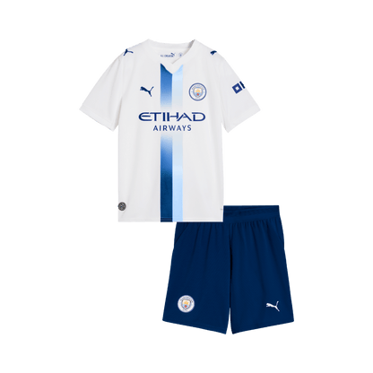 Manchester City Infantil 
 Terceira Futebol Camisa 2026/27 Branco