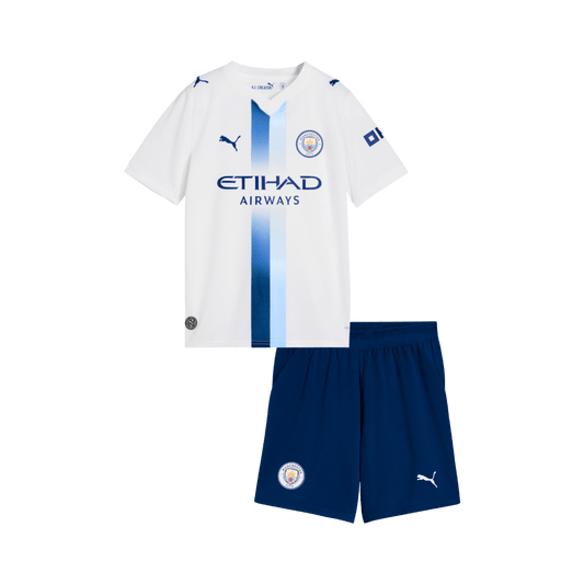 Manchester City Infantil 
 Terceira Futebol Camisa 2026/27 Branco