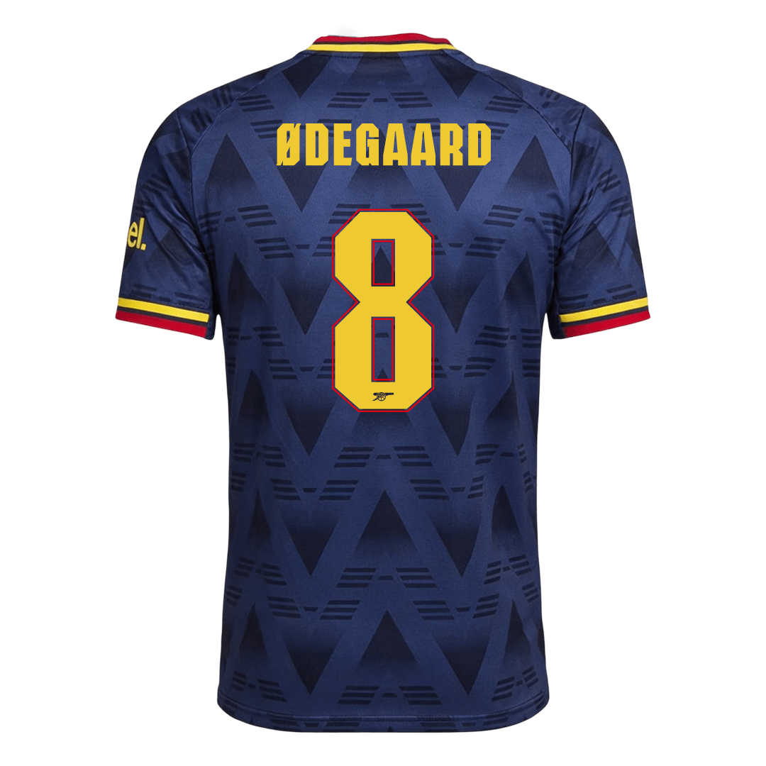 Versão do Jogador ØDEGAARD #8 Arsenal Fora Futebol Camisas 2026/27 Marinha - UCL