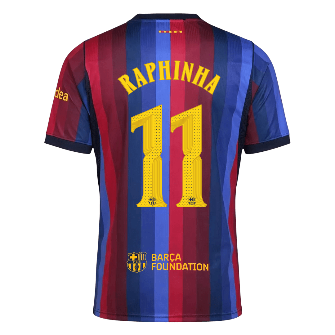 RAPHINHA #11 Barcelona Casa Camisa 2026/27 UCL