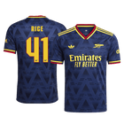 Versão do Jogador RICE #41 Arsenal Fora Futebol Camisas 2026/27 Marinha - UCL