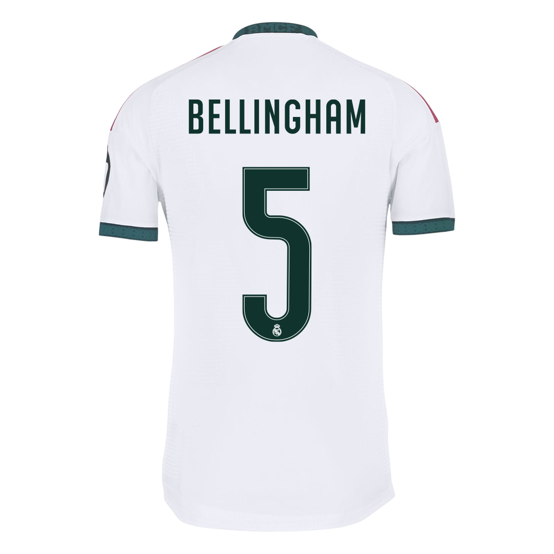 Versão do Jogador BELLINGHAM #5 Real Madrid Casa Futebol Camisas 2026/27 Branco