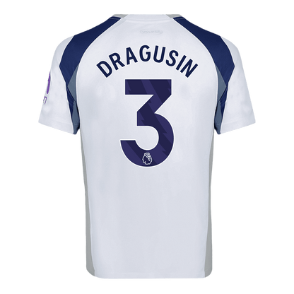 DRAGUSIN #3 Tottenham Hotspur Casa Camisa 2025/26 Branco