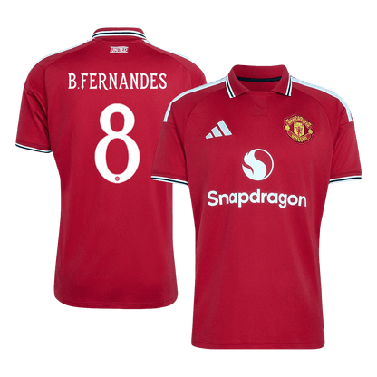 B.FERNANDES #8 Manchester United Casa Camisa 2026/27 Vermelho UCL