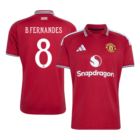 B.FERNANDES #8 Manchester United Casa Camisa 2026/27 Vermelho UCL