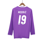 MODRIĆ #19 Real Madrid Retro Jersey Away Camisola de Futebol de Manga Longa 2016/17