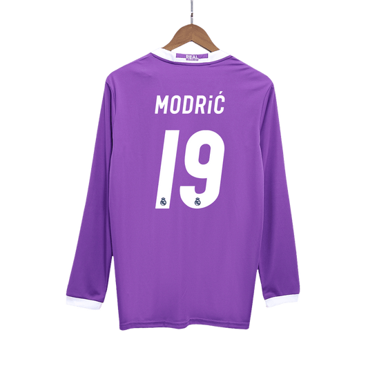 MODRI? #19 Real Madrid Retro Jersey Away Long Sleeve Football Shirt 2016/17