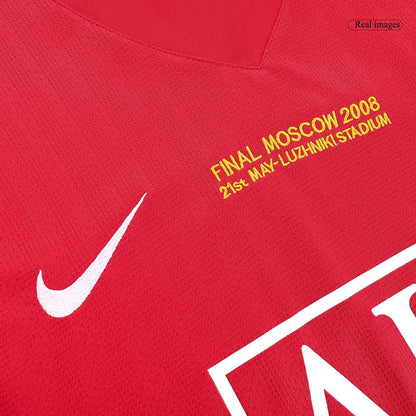 Camiseta retro de local de fútbol ROONEY #10 del Manchester United 2007/08 - Final de la UCL