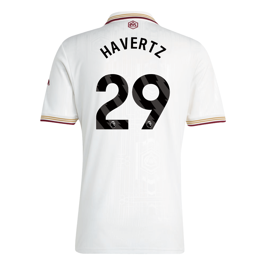 HAVERTZ #29 Arsenal Fora Terceira Camisa 2025/26 Branco