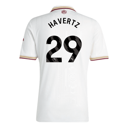 HAVERTZ #29 Arsenal Fora Terceira Camisa 2025/26 Branco
