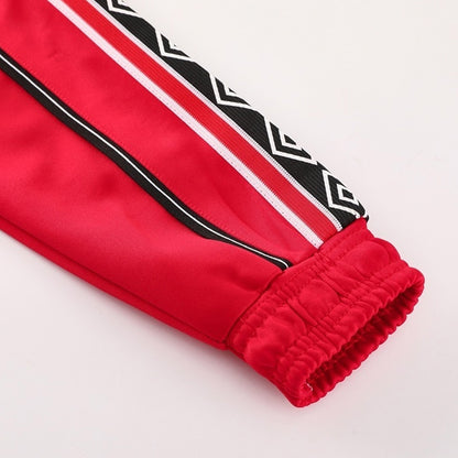 Manchester United Treino Jaqueta Conjunto (Jaqueta + Calças) 2025/26 Vermelho&Preto