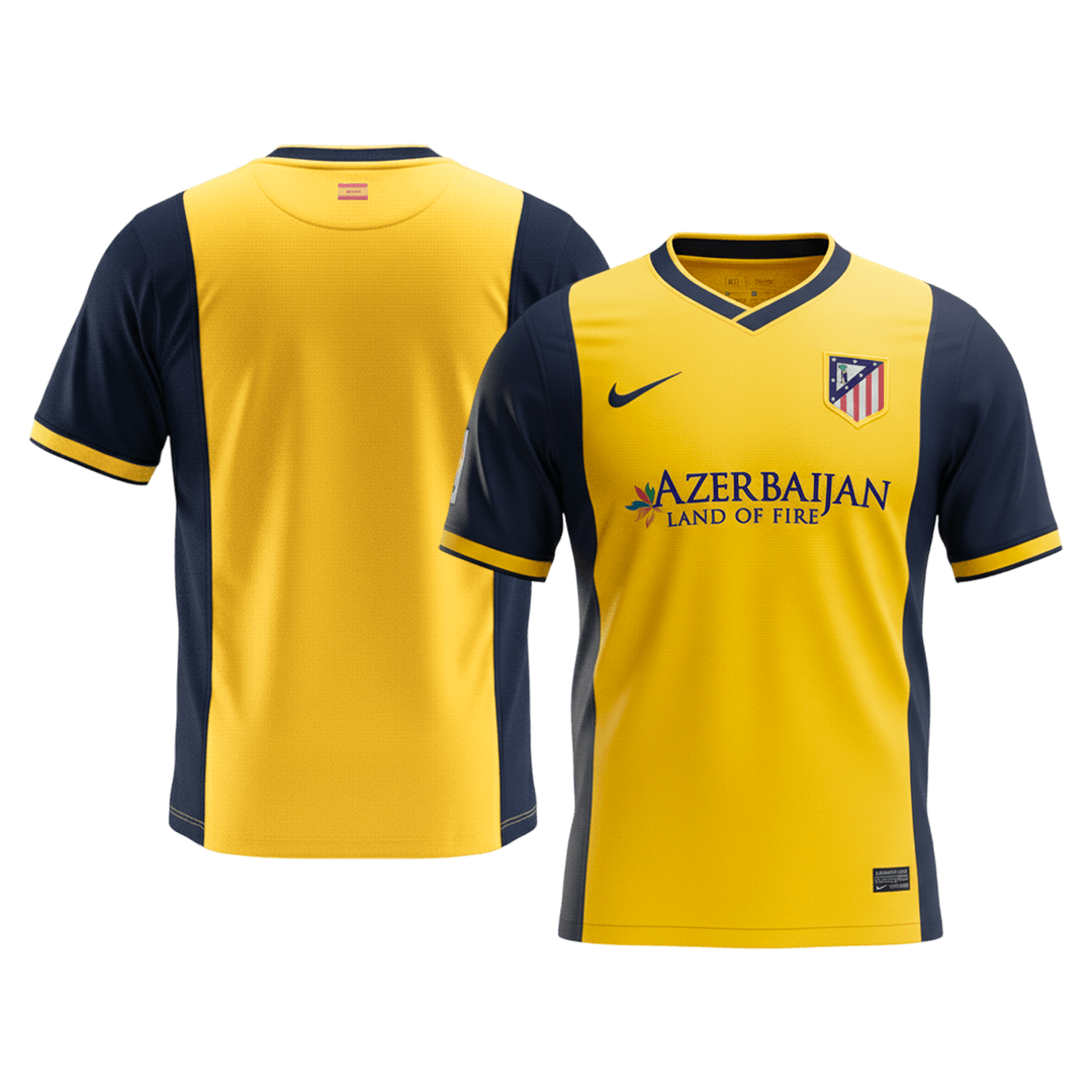 Retrô Atletico Madrid Fora Camisa 2013/14 Amarelo