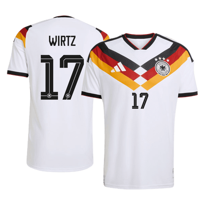Jogador WIRTZ #17 Germany Casa World Cup Futebol Camisas 2026 Branco