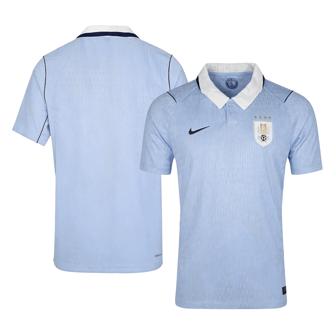 Versão do Jogador Uruguai Casa Copa do Mundo Futebol Camisas 2026 Azul