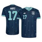 Versão do Jogador WIRTZ #17 Germany Fora Copa do Mundo Futebol Camisas 2026 Marinha