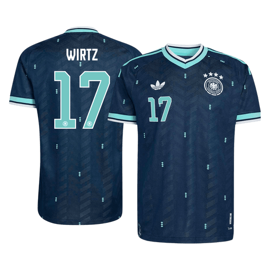 Versão do Jogador WIRTZ #17 Germany Fora Copa do Mundo Futebol Camisas 2026 Marinha