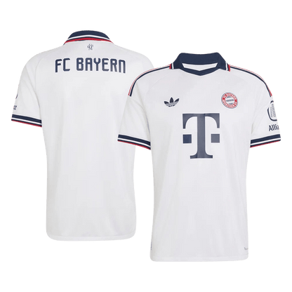 Versão do Jogador Bayern Munich Fora Futebol Camisas 2026/27 Branco