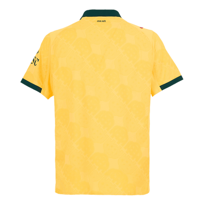 Autêntico AC Milan Fora Terceira Futebol Camisas 2025/26 Amarelo