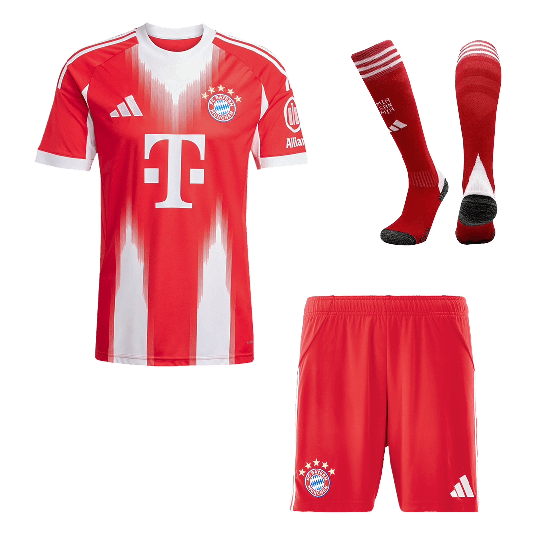 Bayern Munich 
Casa 
 Camisa 
Conjunto (Camisa + Calções + Meias) 
2025/26 
Vermelho