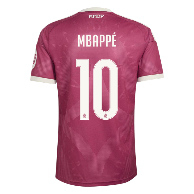 MBAPPÉ #10 Real Madrid Terceira Camisa 2026/27 Vermelho
