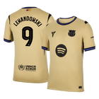 LEWANDOWSKI #9 Barcelona Fora Camisa 2025/26- Amarelo - UCL