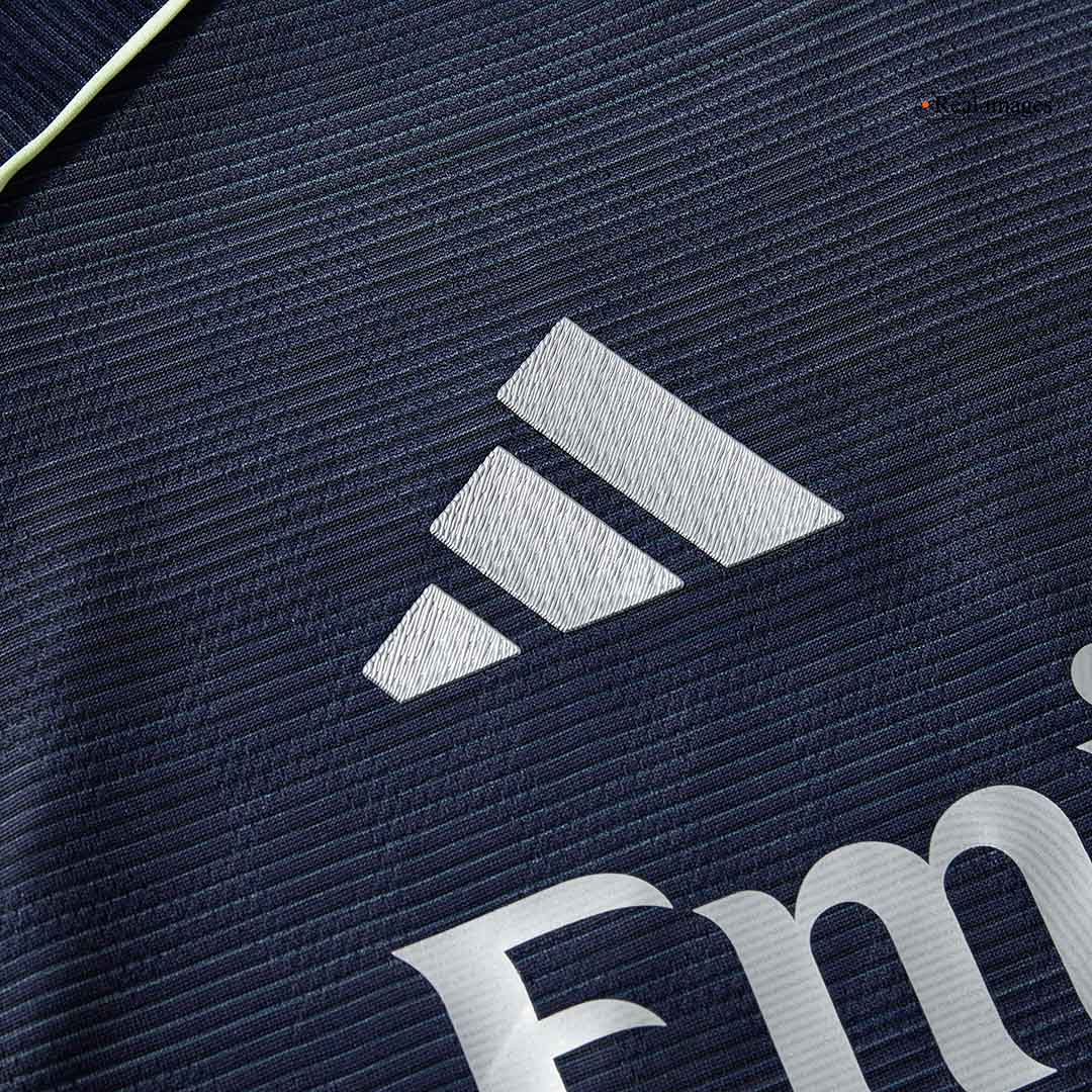 Autêntico MBAPPÉ #10 Real Madrid Fora Futebol Camisas 2025/26 Marinha