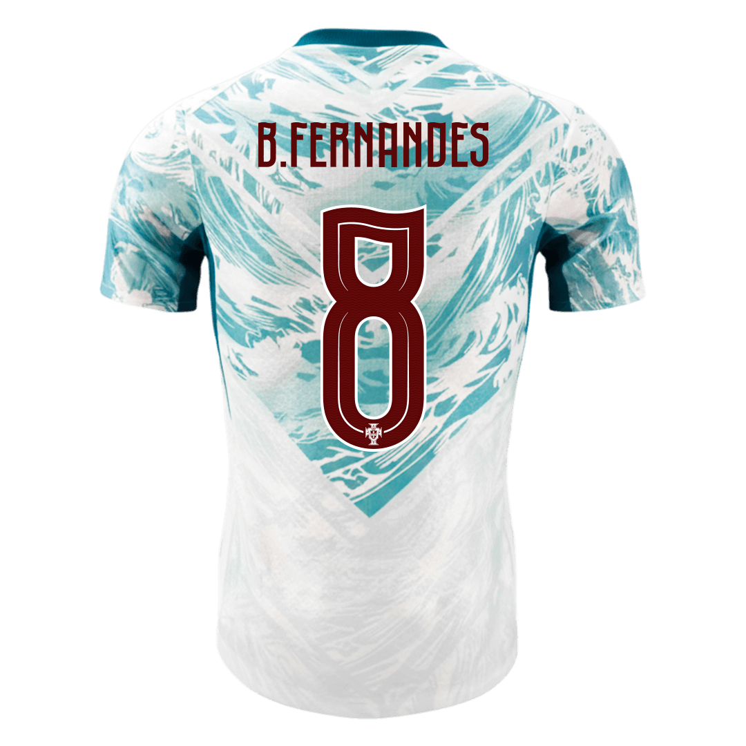 Versão do Jogador B.FERNANDES #8 Portugal Fora Copa do Mundo Futebol Camisas 2026
