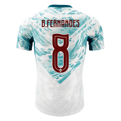 Versão do Jogador B.FERNANDES #8 Portugal Fora Copa do Mundo Futebol Camisas 2026