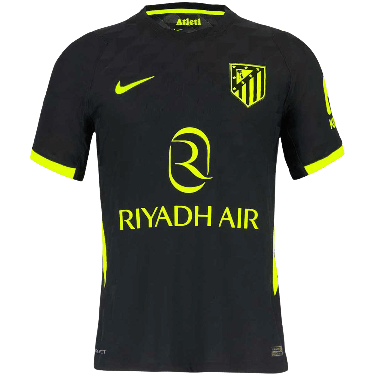 Versão do Jogador Atletico Madrid Fora Futebol Camisas 2026/27 Preto