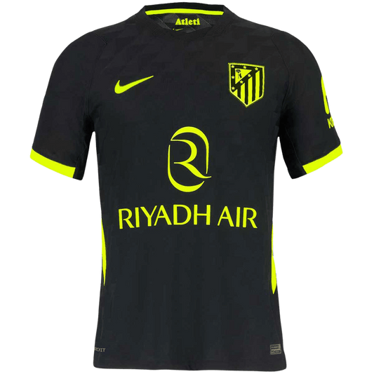 Versão do Jogador Atletico Madrid Fora Futebol Camisas 2026/27 Preto