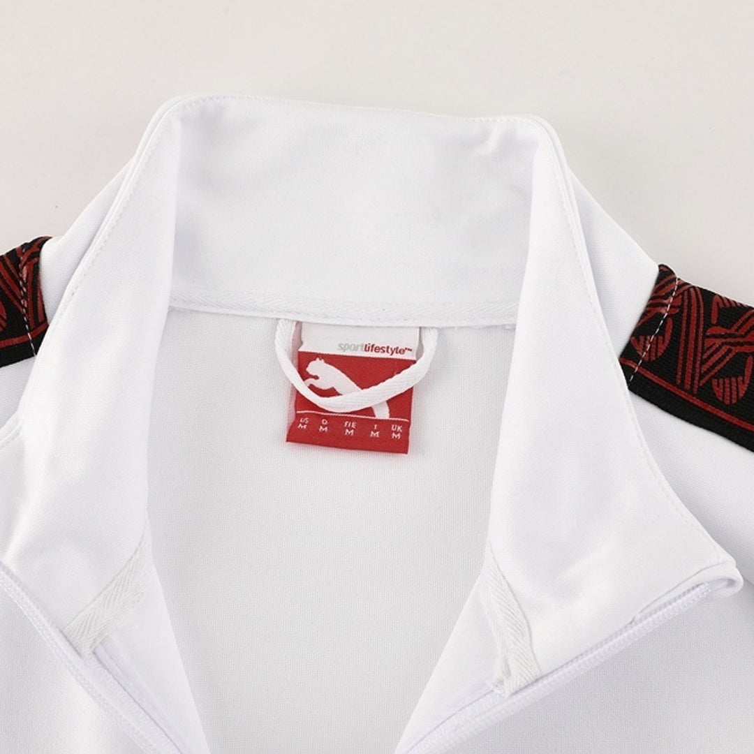 AC Milan Treino Jaqueta Conjunto (Jaqueta+Calças) 2025/26 Branco