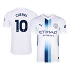 Versão do Jogador CHERKI #10 Manchester City Terceira Futebol Camisas 2026/27 Branco