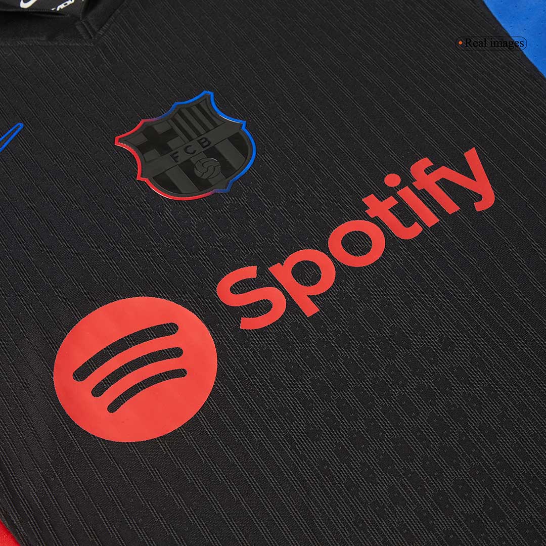 Camisola de futebol autêntica do Barcelona, camisola alternativa 2024/25