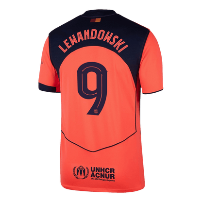 LEWANDOWSKI #9 Barcelona Fora Terceira Camisa 2025/26 UCL