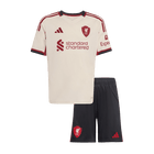 Liverpool 
 Fora 
Camisas Infantis 
Conjunto 2025/26 
 Branco
