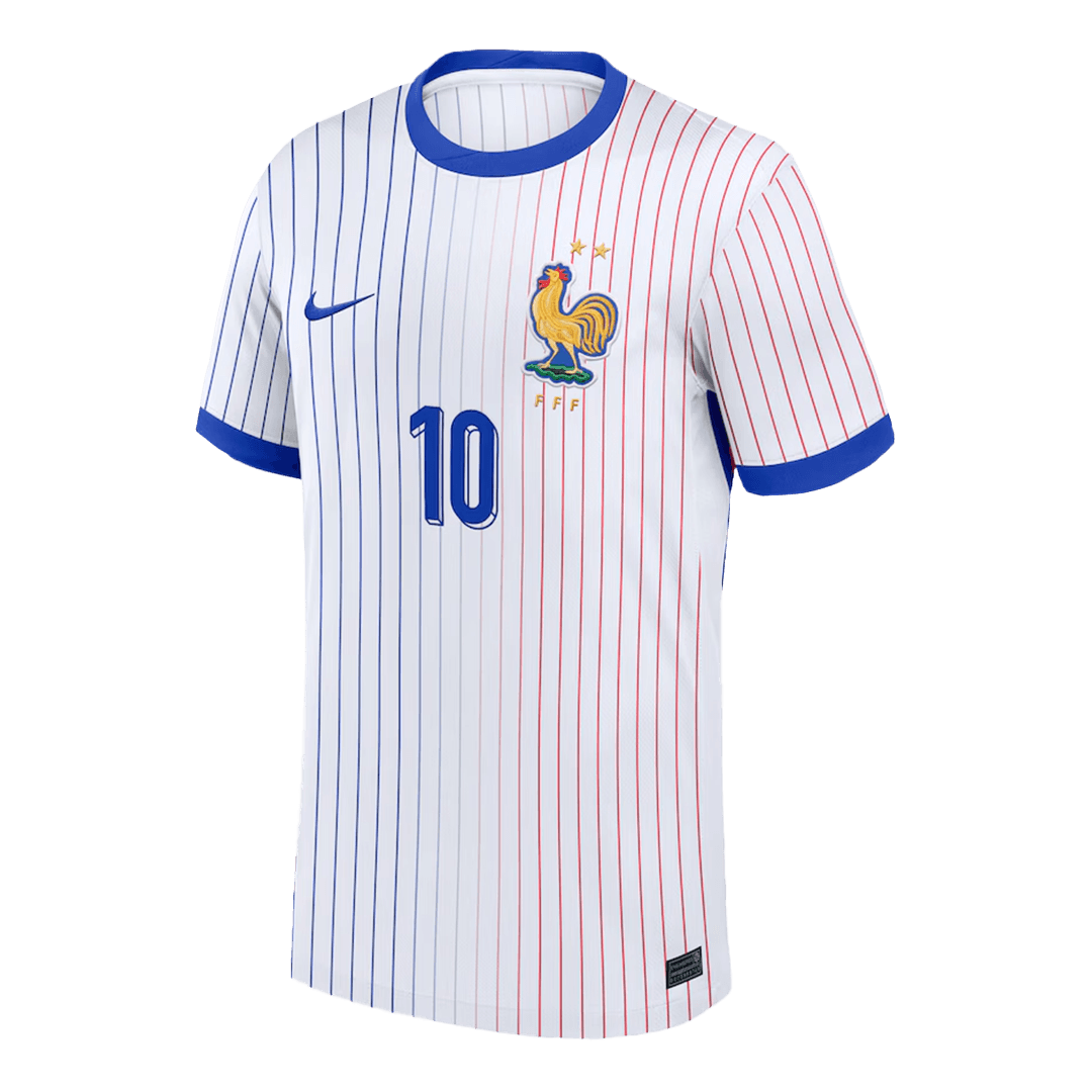 Camisola de futebol MBAPPE #10 France Fora Camisola personalizada 2024