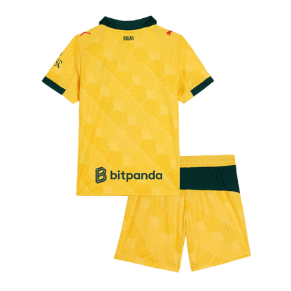 AC Milan Infantil Fora Terceira Conjunto (Camisa + Calção) 2025/26 Amarelo