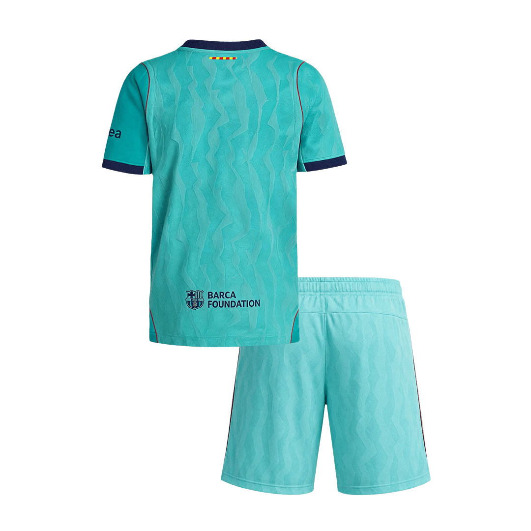 Barcelona Infantil 
 Terceira Futebol Camisa 2026/27 Azul