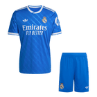 Real Madrid Fora Terceira Camisa Conjunto (Camisola + Calções) 2025/26- Azul