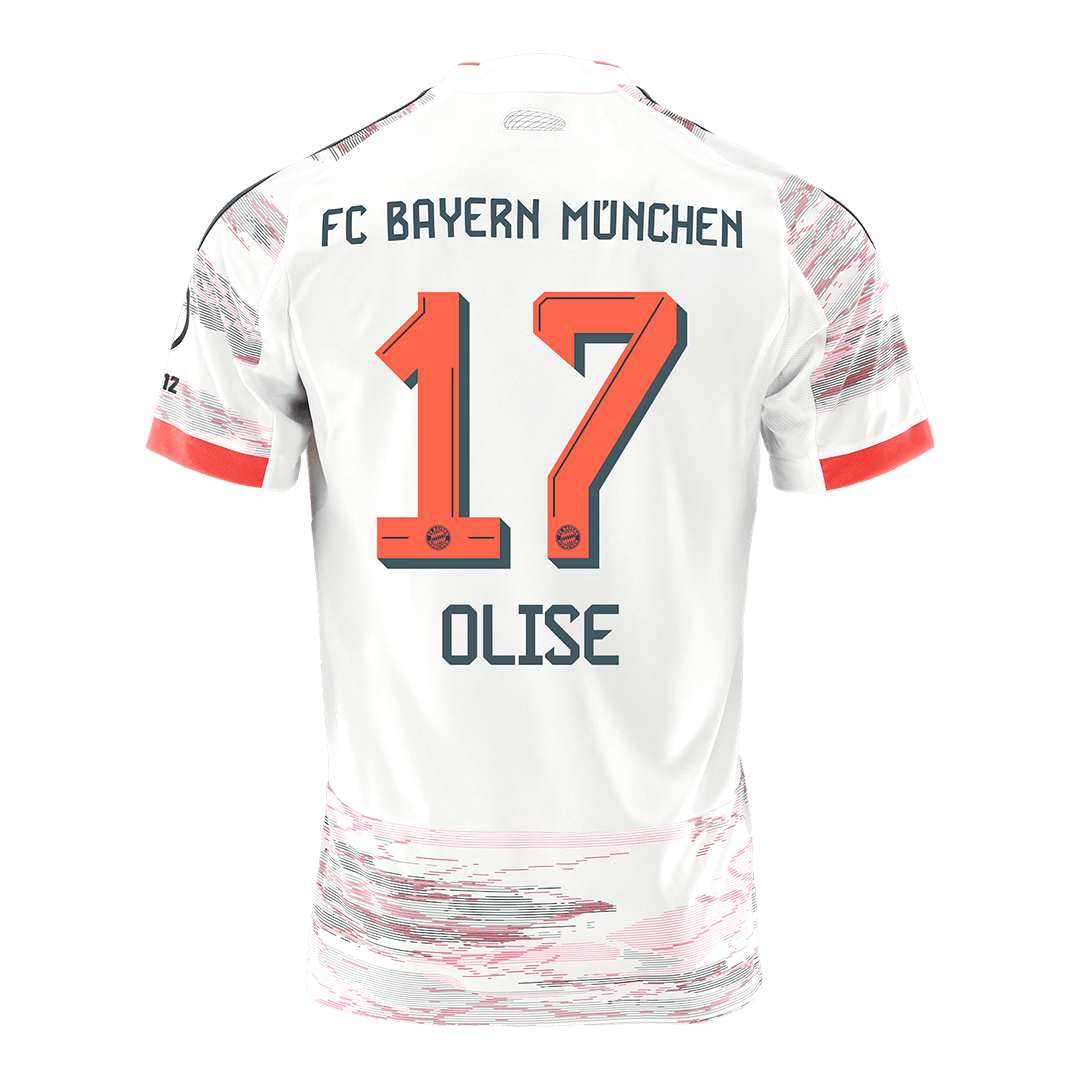 OLISE #17 Bayern Munich Fora Camisa 2025/26 Branco