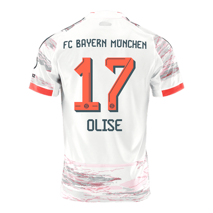 OLISE #17 Bayern Munich Fora Camisa 2025/26 Branco
