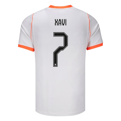 XAVI #7 Netherlands Fora Copa do Mundo Camisa 2026 Branco