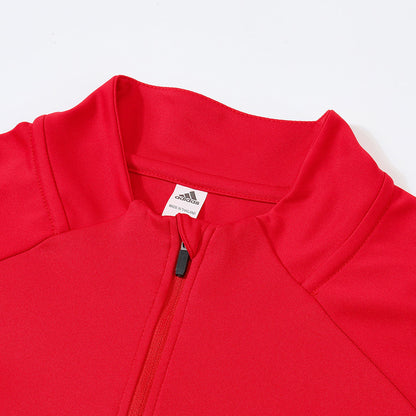 Arsenal Zíper Moletom Conjunto (Top+Calças) 2025/26 Vermelho