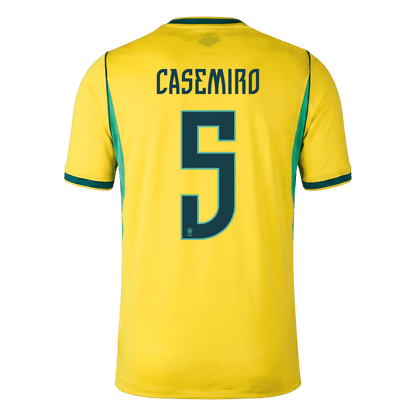 CASEMIRO #5 Brazil Casa Copa do Mundo Camisa 2026 Amarelo